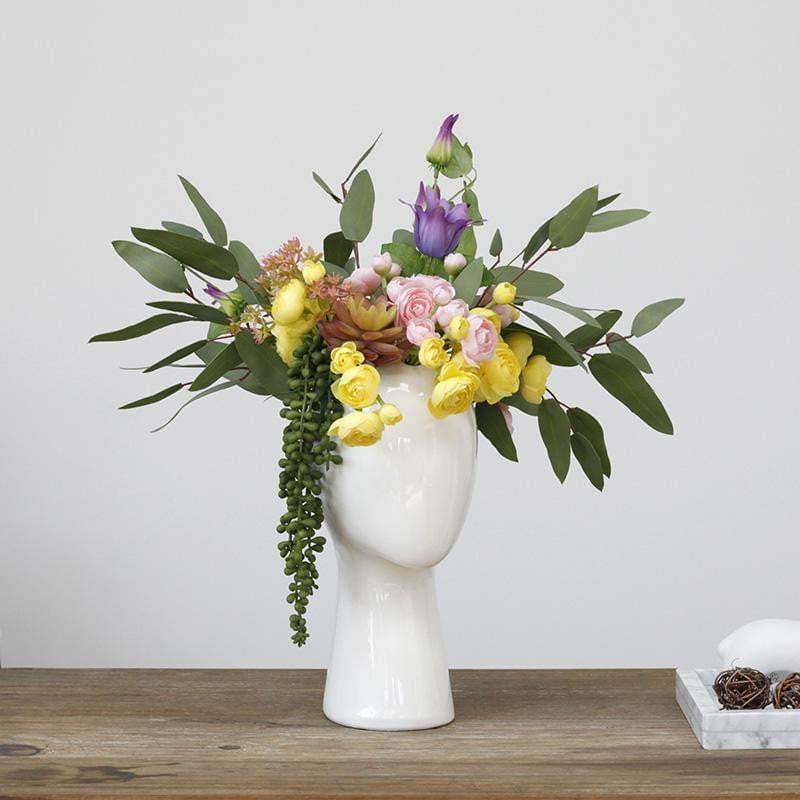 Buvala™-Head Shaped Flower Vase