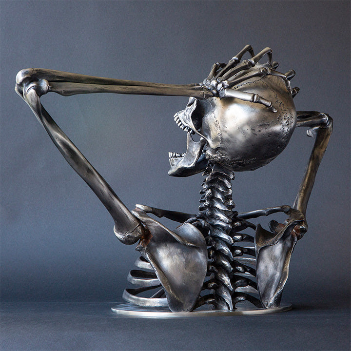 Buvala™-Break the Rules Madness Skeleton Bust Sculpture