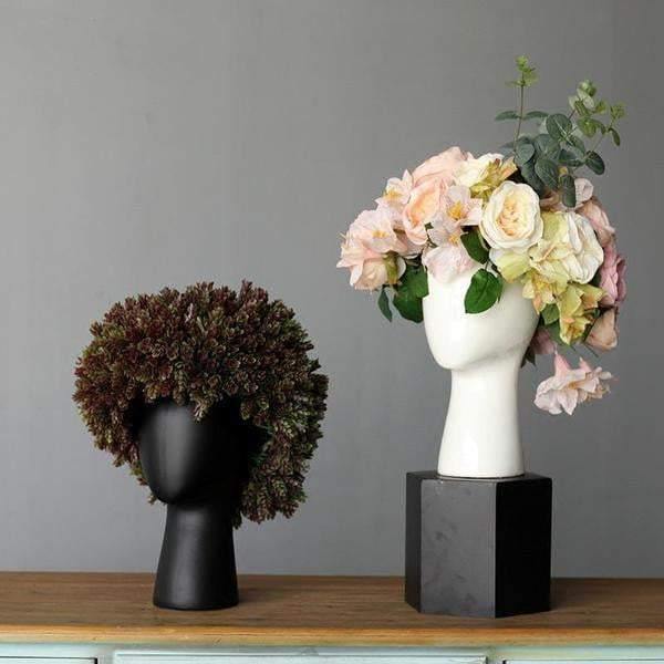 Buvala™-Head Shaped Flower Vase