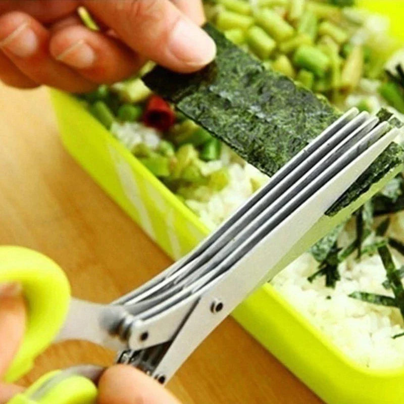 Buvala™-(🔥 Hot Sale-50% Off 🔥) 5 Blade Kitchen Salad Scissors