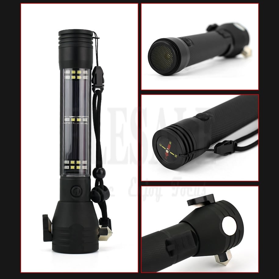 Buvala™-💥9-In-1 Solar Power Multi-Function Tactical Flashlight💥-BUY 2 FREE SHIPPING