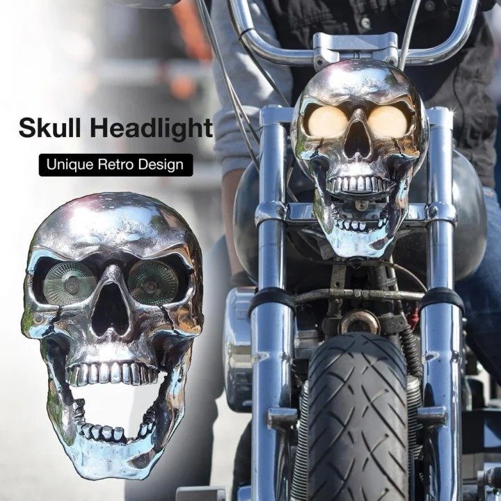 Buvala™-💀Motorcycle skull lamp🎃Halloween Pre