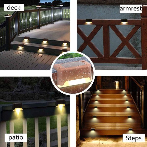 Buvala™-LED Solar Lamp Path Staircase Outdoor Waterproof Wall Light🔥BUY MORE SAVE MORE