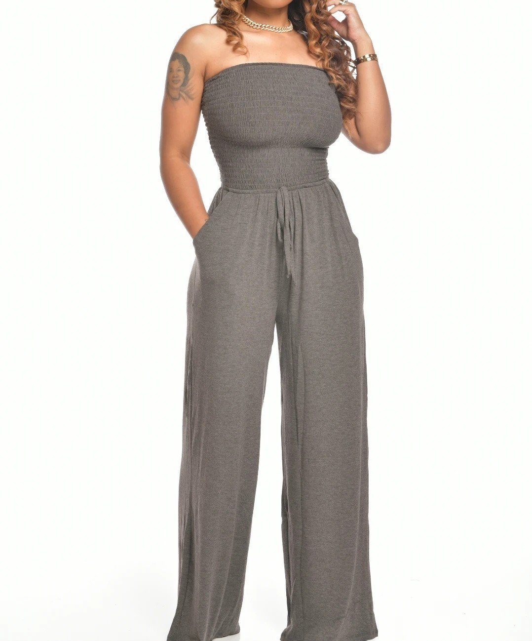 Buvala™-(🎁2024 New Year Hot Sale🎁)❤️Newest Strapless Waist Jumpsuit❤️