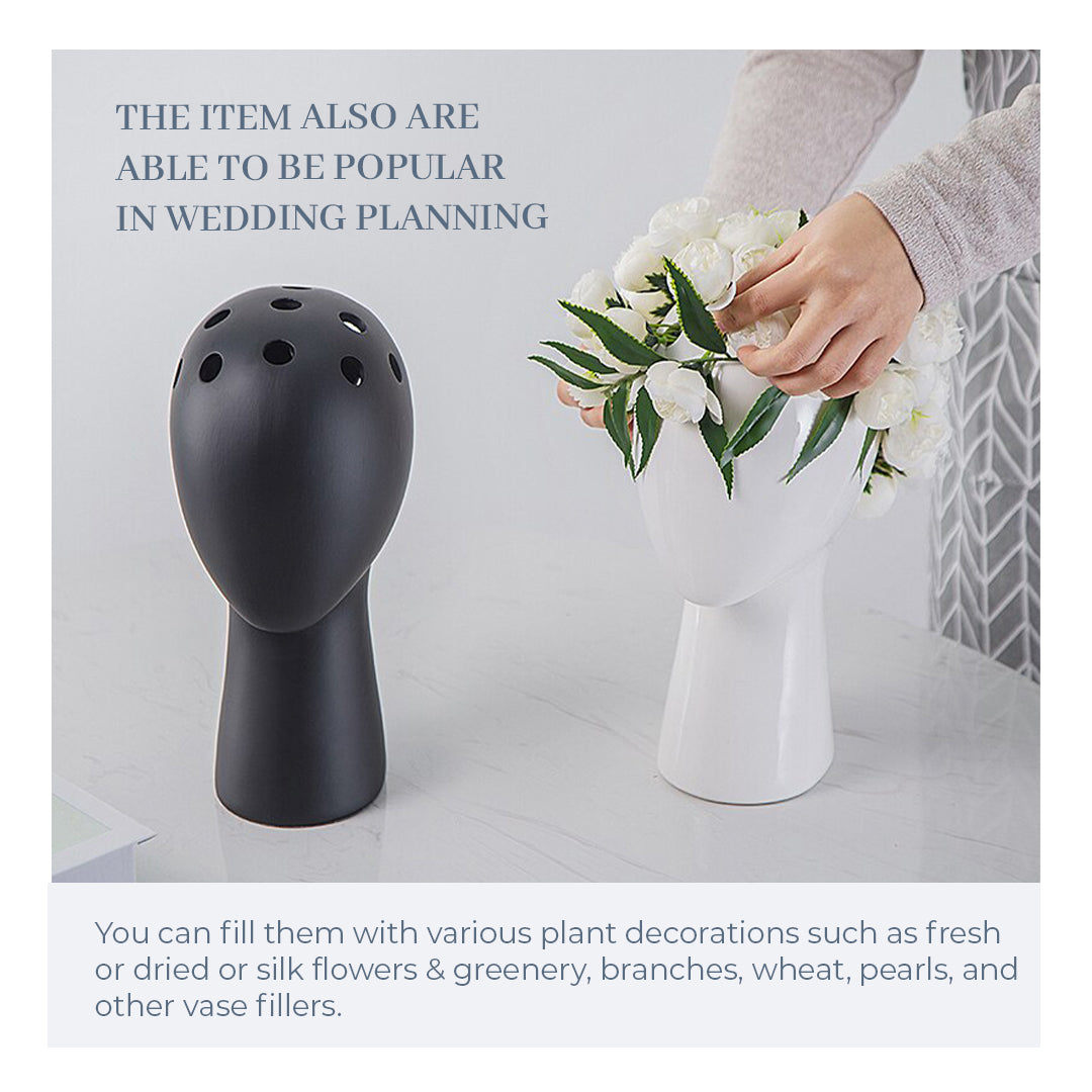 Buvala™-Head Shaped Flower Vase