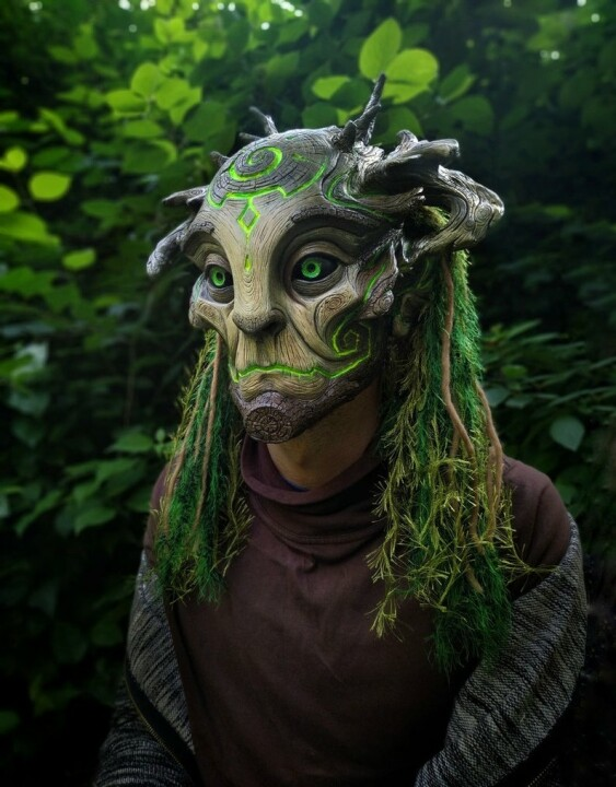 Buvala™-Green Man Forest Spirit Mask Costume Accessories Masks