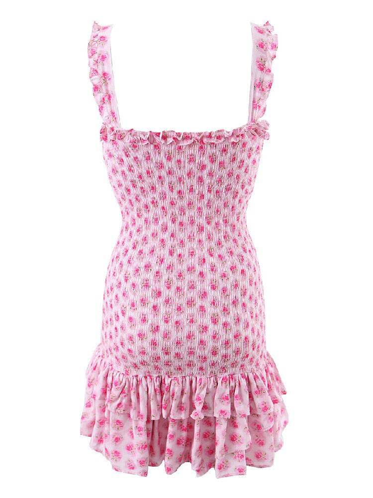 Buvala™-Flirty Ruffle Sleeveless A-line Mini Dress - Perfect for a Stylish Summer Look