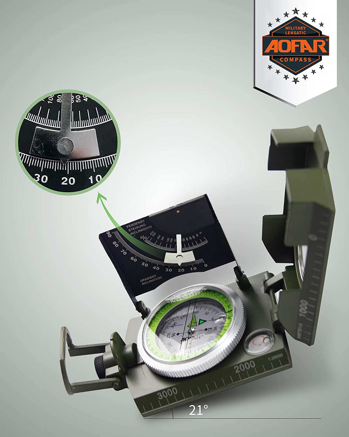 Buvala™-Multifunctional Military Aiming Navigation Compass Compass