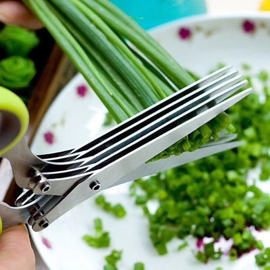 Buvala™-(🔥 Hot Sale-50% Off 🔥) 5 Blade Kitchen Salad Scissors