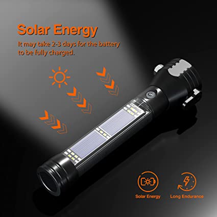 Buvala™-💥9-In-1 Solar Power Multi-Function Tactical Flashlight💥-BUY 2 FREE SHIPPING