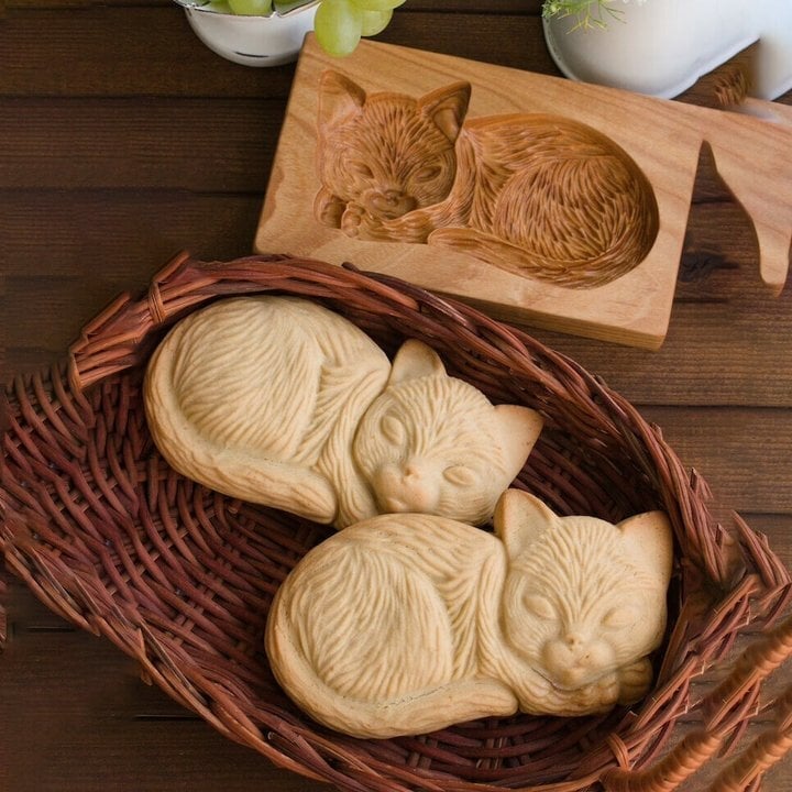 Buvala™-Wood Grain Cookie Knife - Cookie Embossing Mould