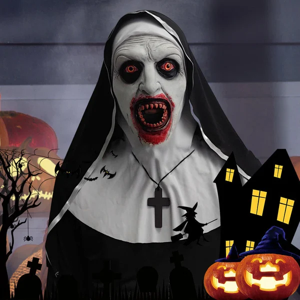 Buvala™-👻49%OFF🎃 Halloween Nun Scary Mask