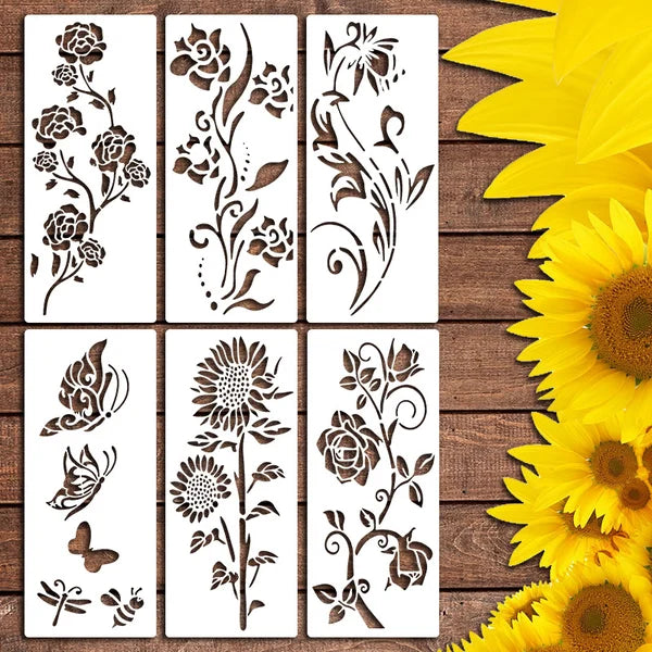 Buvala™-🔥DIY decoration🌻-Garden Fence Large Flower Stencils