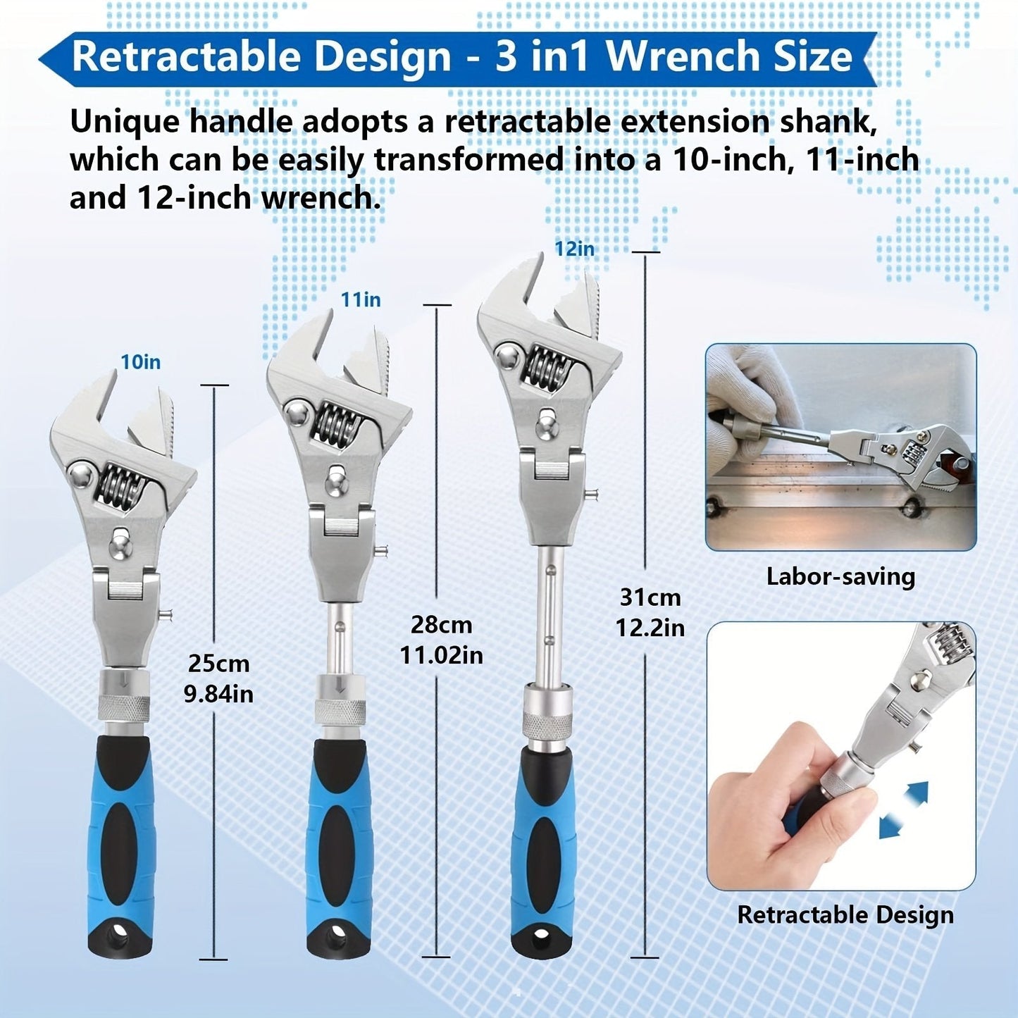 Buvala™-🔥HOT SALE 49% OFF -Multifunctional Retractable Wrench