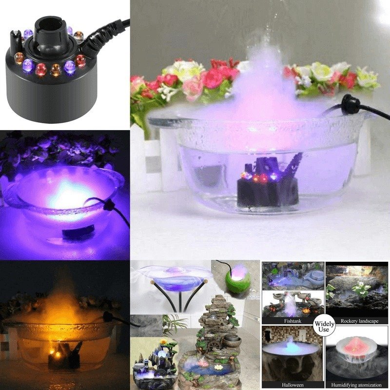 Buvala™-🎃12 LED light Ultrasonic Mist Maker Fogger💥Buy 2 Get Extra 10% OFF +Free Shipping💥