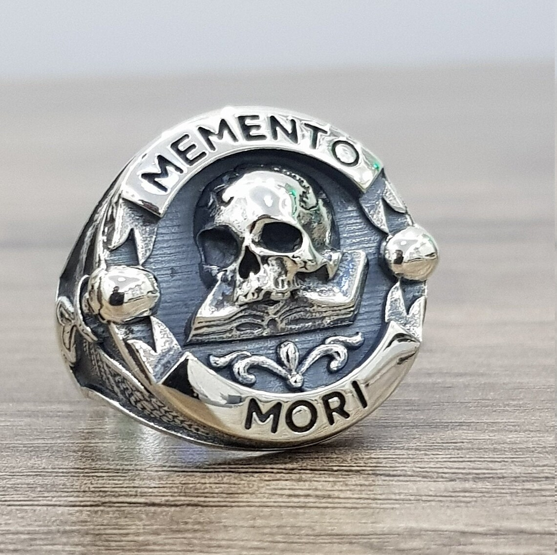 Buvala™-Memorial Mori Skull Sterling Silver Ring