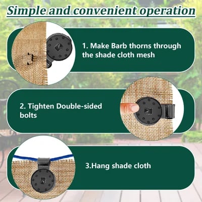 Buvala™-🔥SUMMER HOT SALE - Shade Cloth Heavy Duty Lock Grip