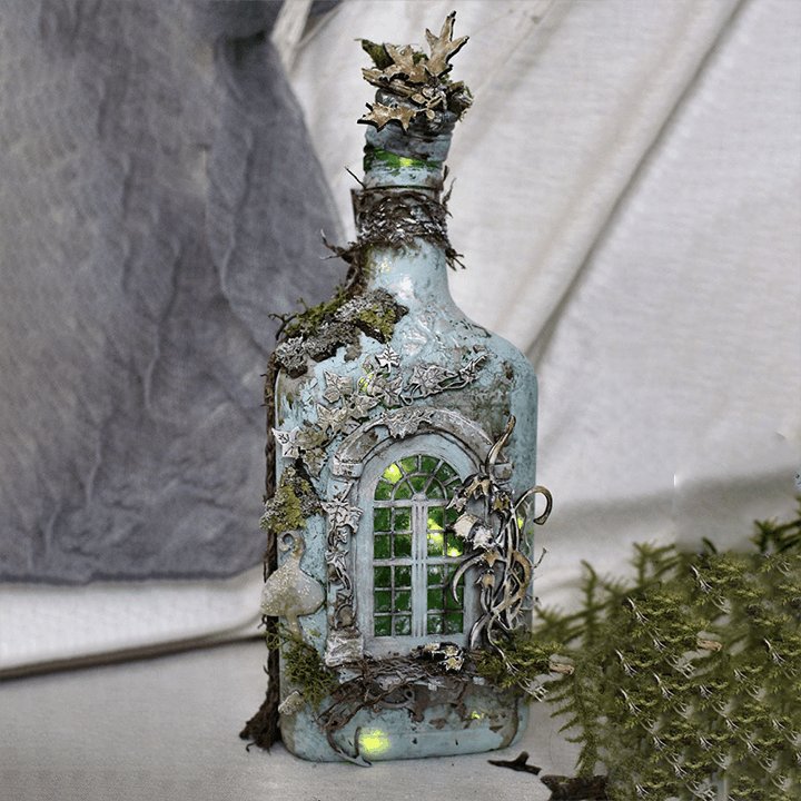 Buvala™-Altered Art Bottle - Mystical forest stories