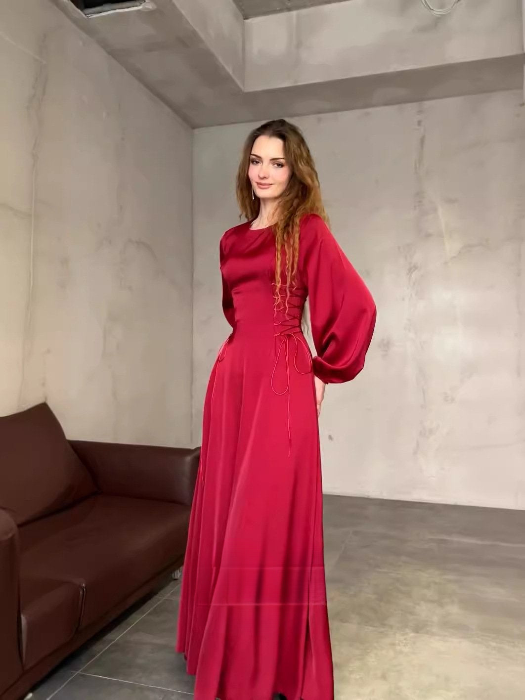 Buvala™-French Elegant Soft Elastic Cuff Long Dress