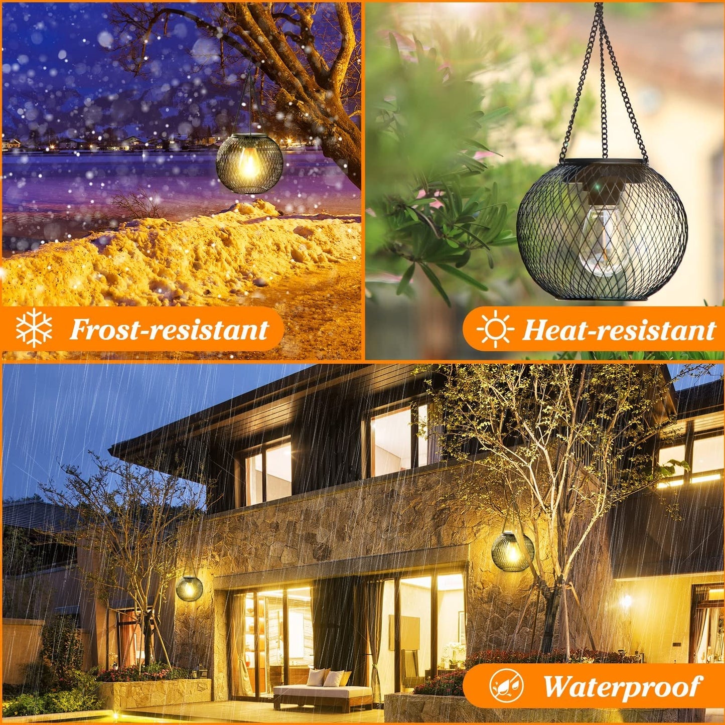 Buvala™-Solar Outdoor Lights Upgraded Hanging Lantern