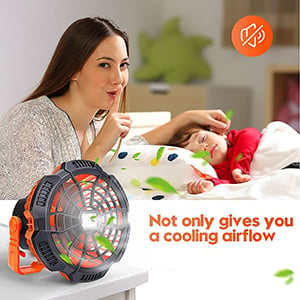 Buvala™-💥49% OFF🔥Portable Camping Fan with LED Lantern🔥BUY 2 Free Shipping