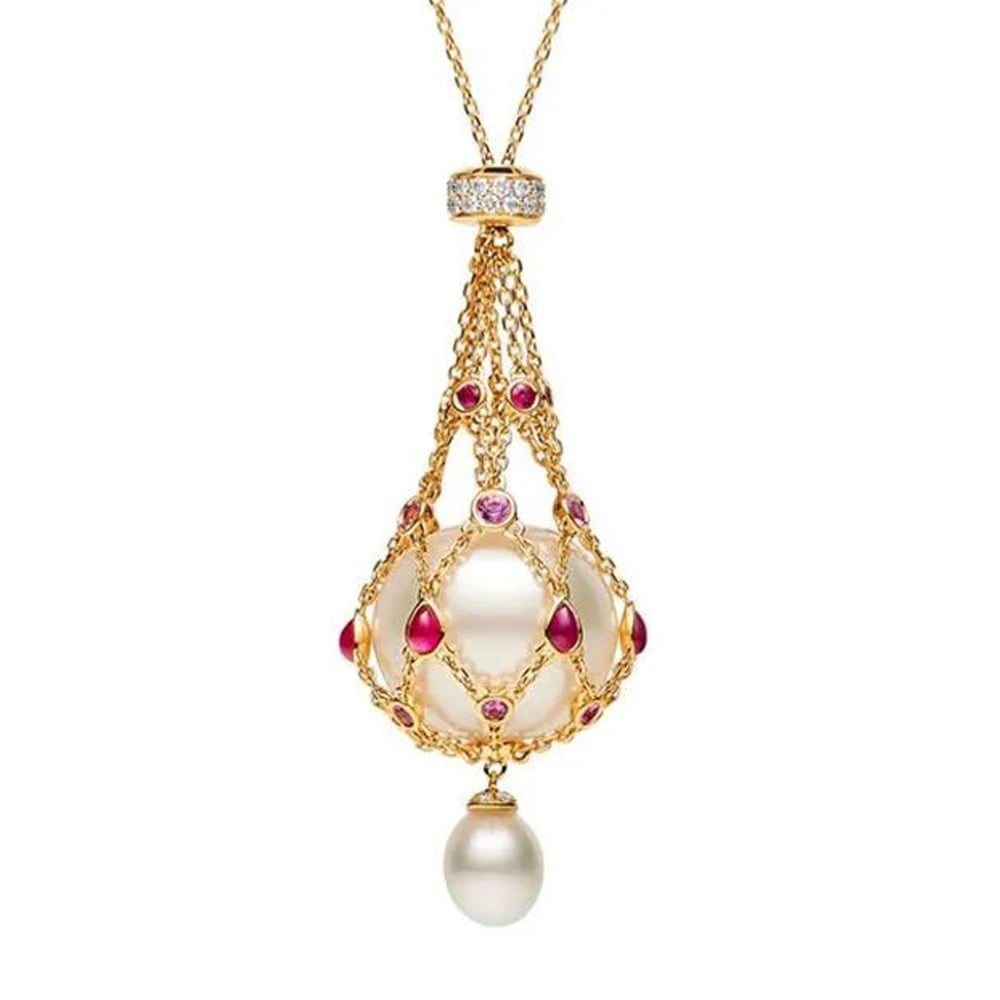 Buvala™-Last Day 49% OFF--Pearl & Gemstone Lavalier Pendant