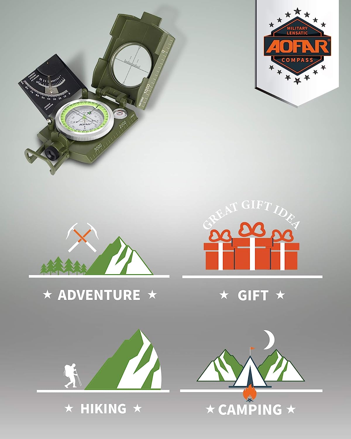 Buvala™-Multifunctional Military Aiming Navigation Compass Compass