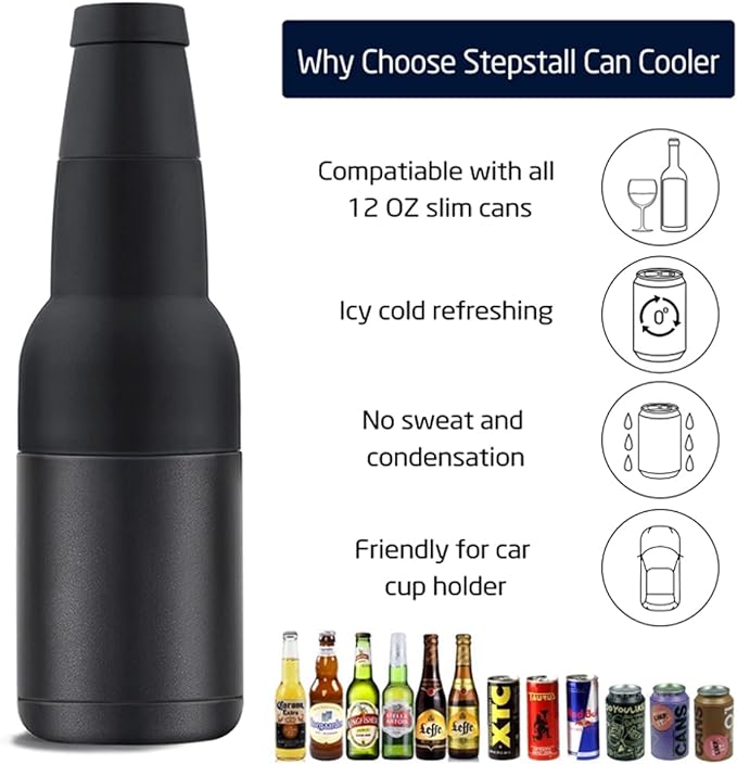 Buvala™-Beer Bottle and Can Cooler with Beer Opener