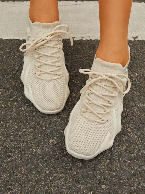 Buvala™-Lace-up Knit Breathable Sneakers