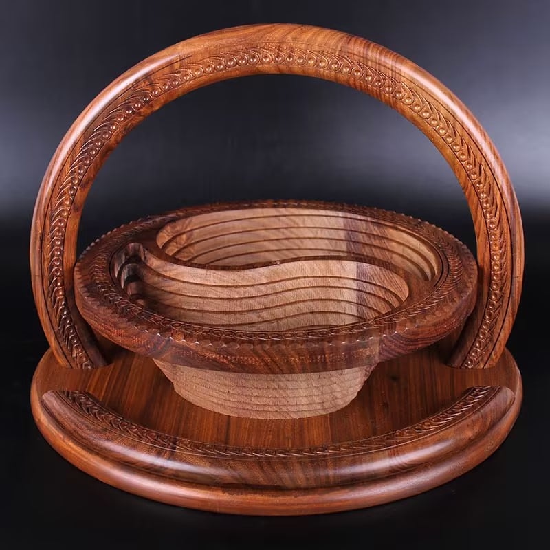 Last Day 49% OFF🔥-Handmade wood carving fruit plate