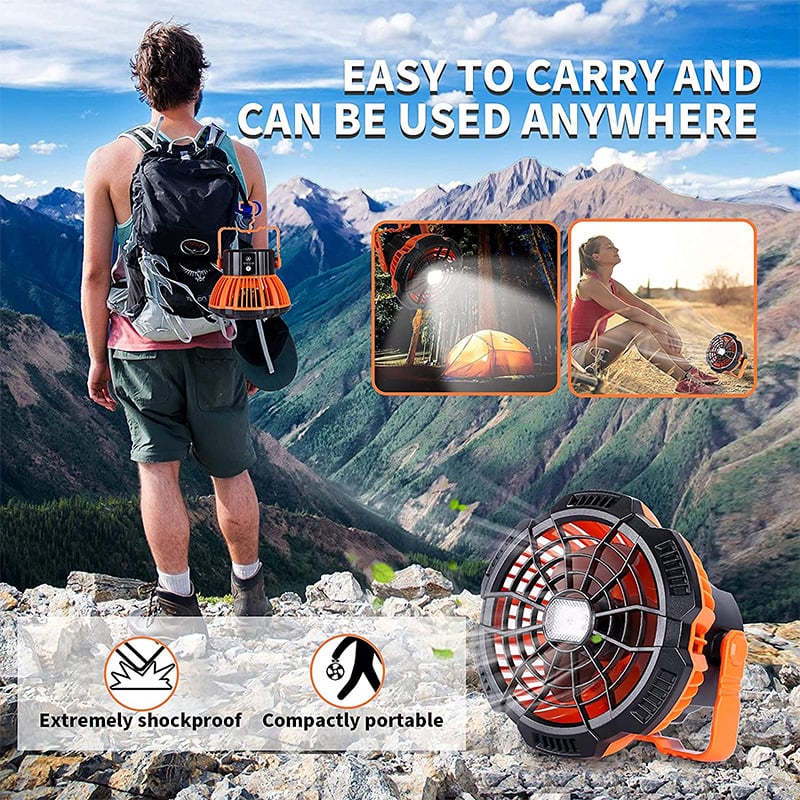 Buvala™-💥49% OFF🔥Portable Camping Fan with LED Lantern🔥BUY 2 Free Shipping