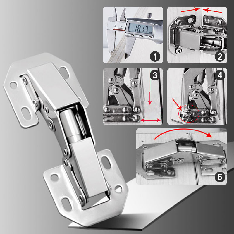 Buvala™-🔥Cabinet Hinges - Easy Installation of Bridge Door Hinges