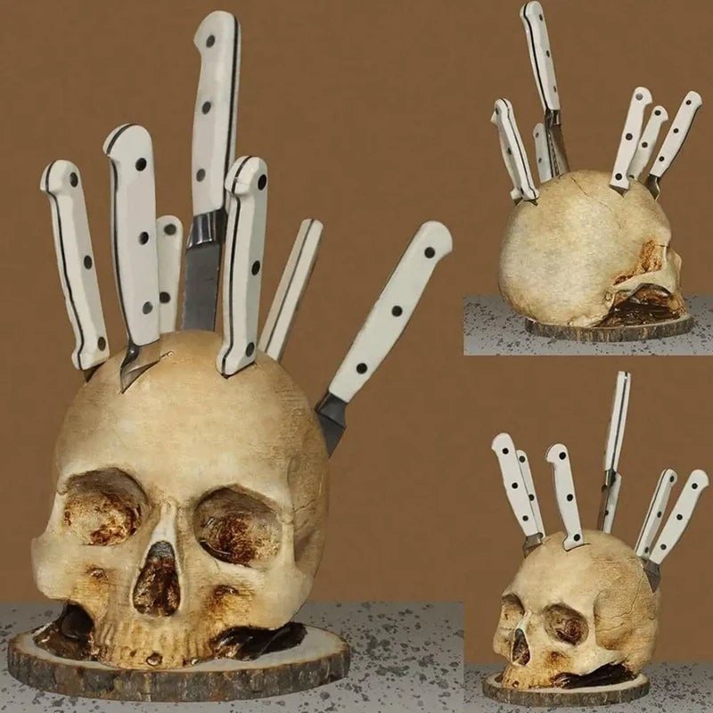 Buvala™-Gothic Skull Knife Holder