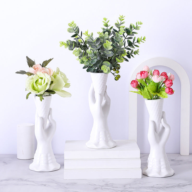 Buvala™-Waffle Cone Flower Vase