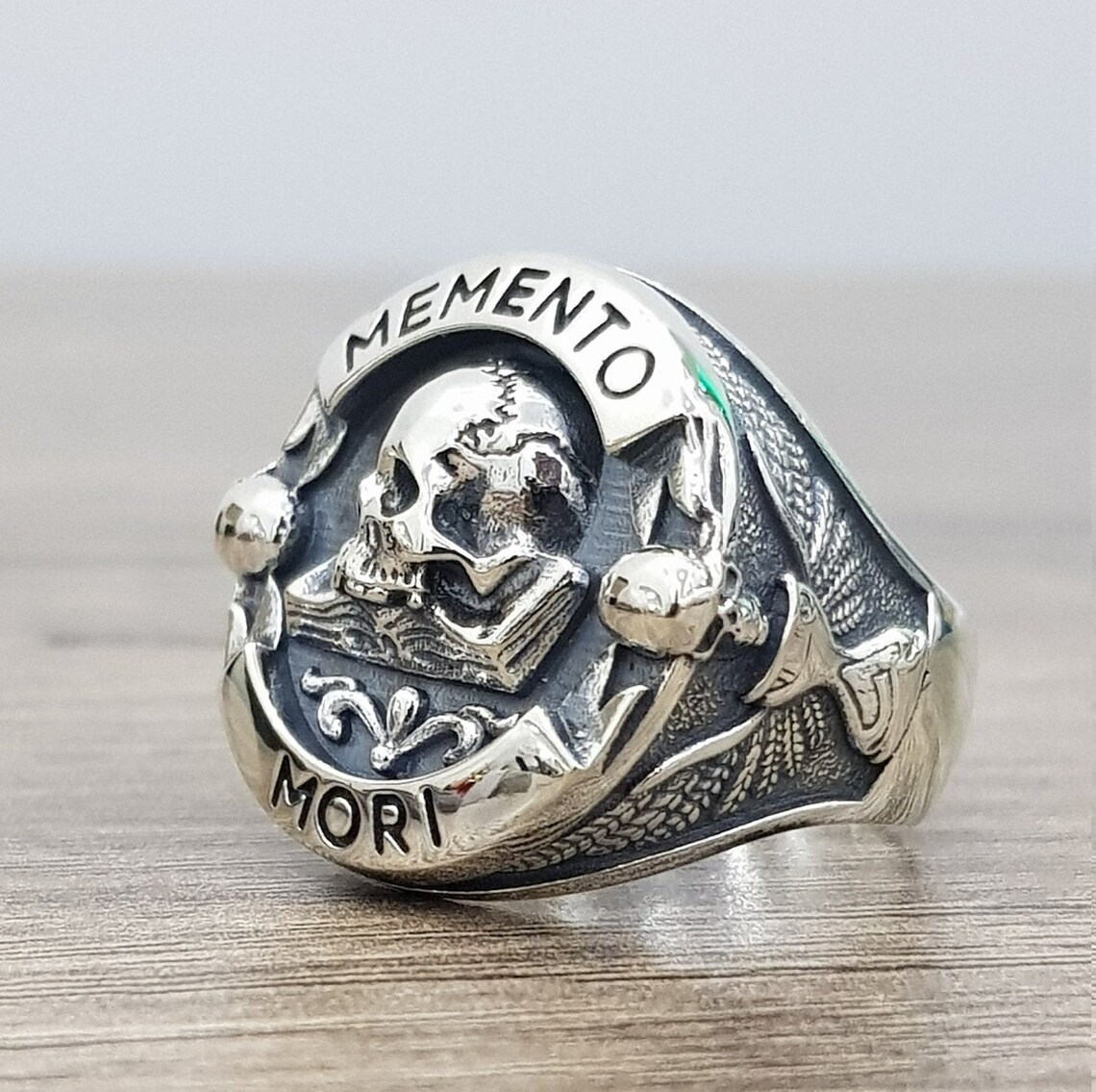 Buvala™-Memorial Mori Skull Sterling Silver Ring