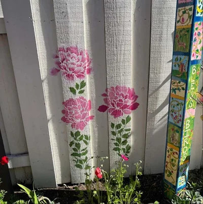 Buvala™-🔥DIY decoration🌻-Garden Fence Large Flower Stencils