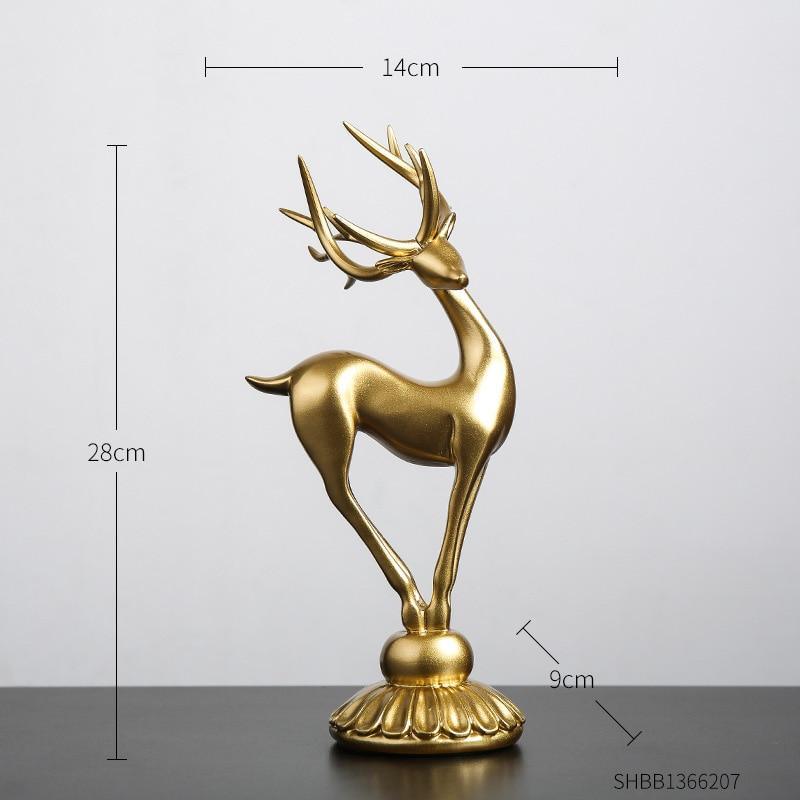 Buvala™-Handmade Golden Deer Animal Figurine