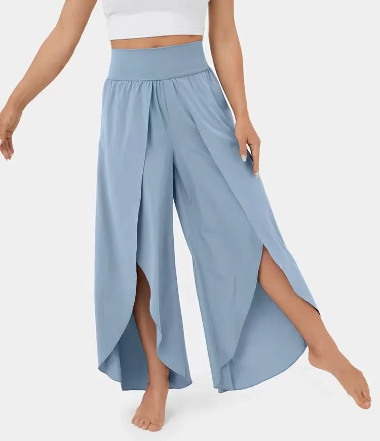 Buvala™-(🔥Last Day Promotion- SAVE 48% OFF) -High Waisted Split Wide Leg Quick Dry Casual Pants🎉