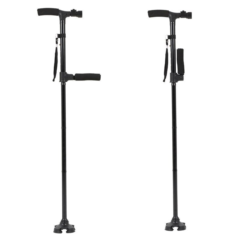 Buvala™-HOT SALE -Aluminum alloy with LED light non-slip foldable walking stick