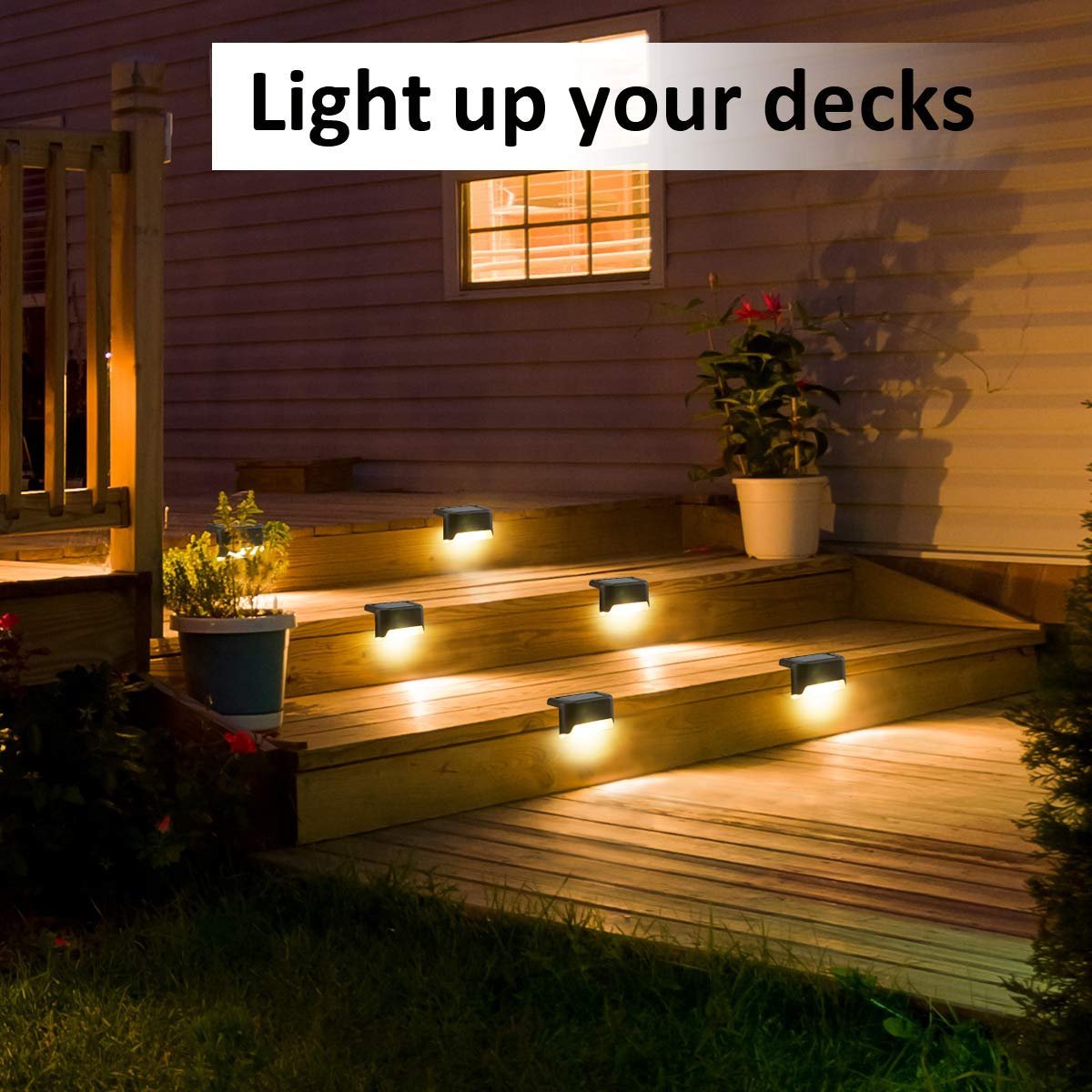 Buvala™-LED Solar Lamp Path Staircase Outdoor Waterproof Wall Light🔥BUY MORE SAVE MORE