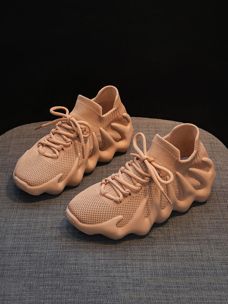 Buvala™-Lace-up Knit Breathable Sneakers