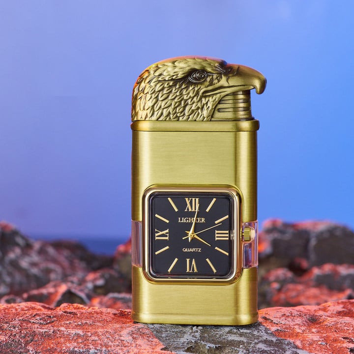 Buvala™-Windproof Lighter Vintage Watch Bezel Jet flame Torch