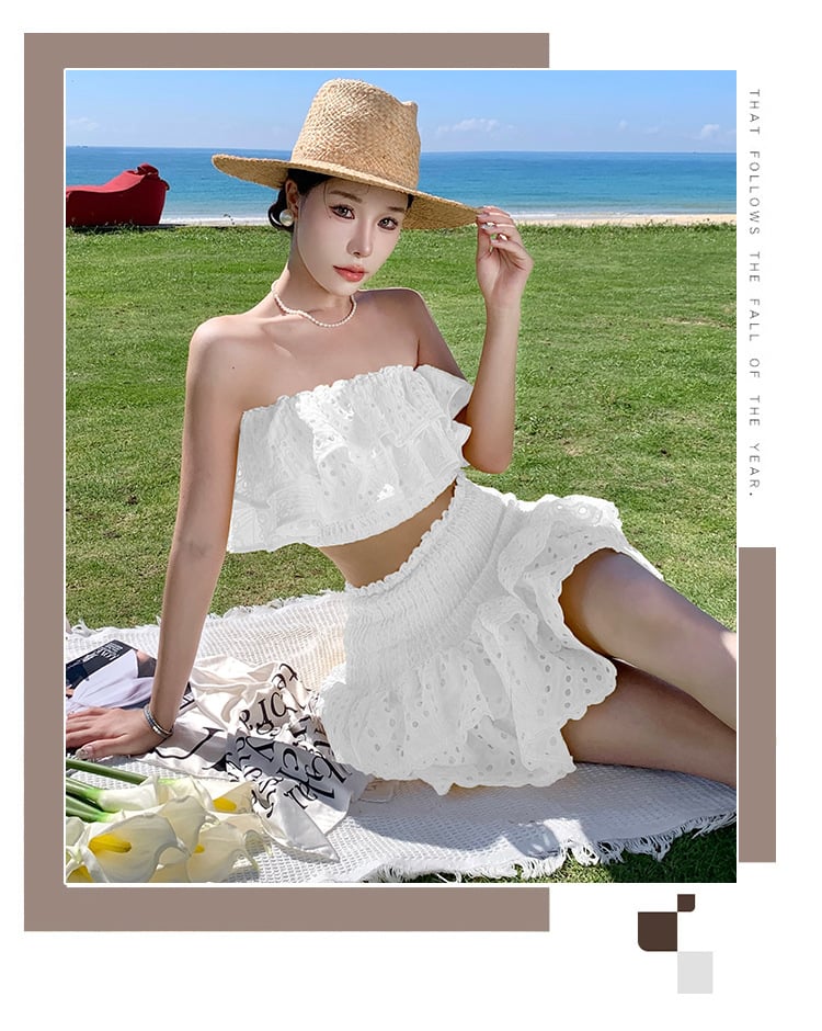 Buvala™-(🔥HOT SALE NOW 47% OFF)One-shoulder short seaside holiday two-piece suit