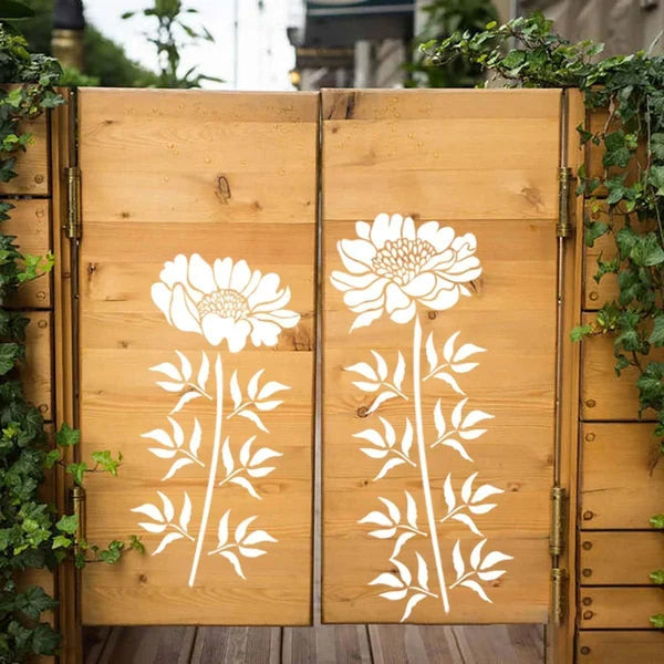 Buvala™-🔥DIY decoration🌻-Garden Fence Large Flower Stencils