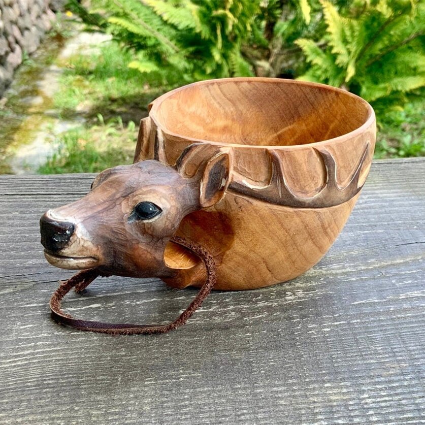 Buvala™-Hand Carved Wooden Mug