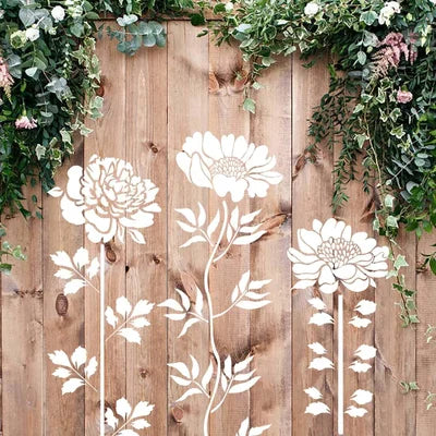 Buvala™-🔥DIY decoration🌻-Garden Fence Large Flower Stencils