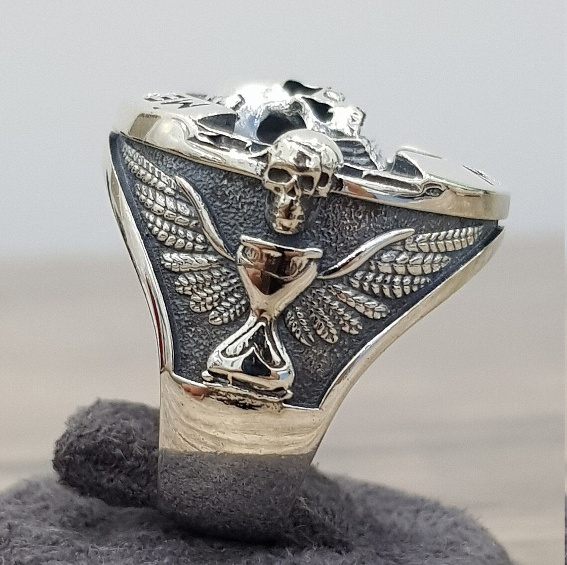 Buvala™-Memorial Mori Skull Sterling Silver Ring