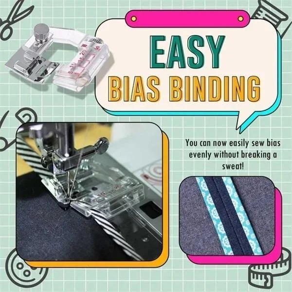 Buvala™-Adjustable Bias Tape Binding Foot