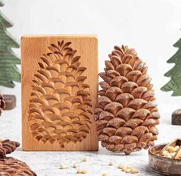 Buvala™-Wood Grain Cookie Knife - Cookie Embossing Mould