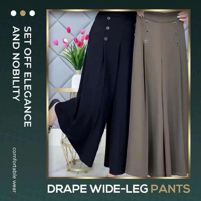 Buvala™-🔥LAST DAY 49% OFF - [Comfort and Slim] Stylish Pleated Wide-leg Pants